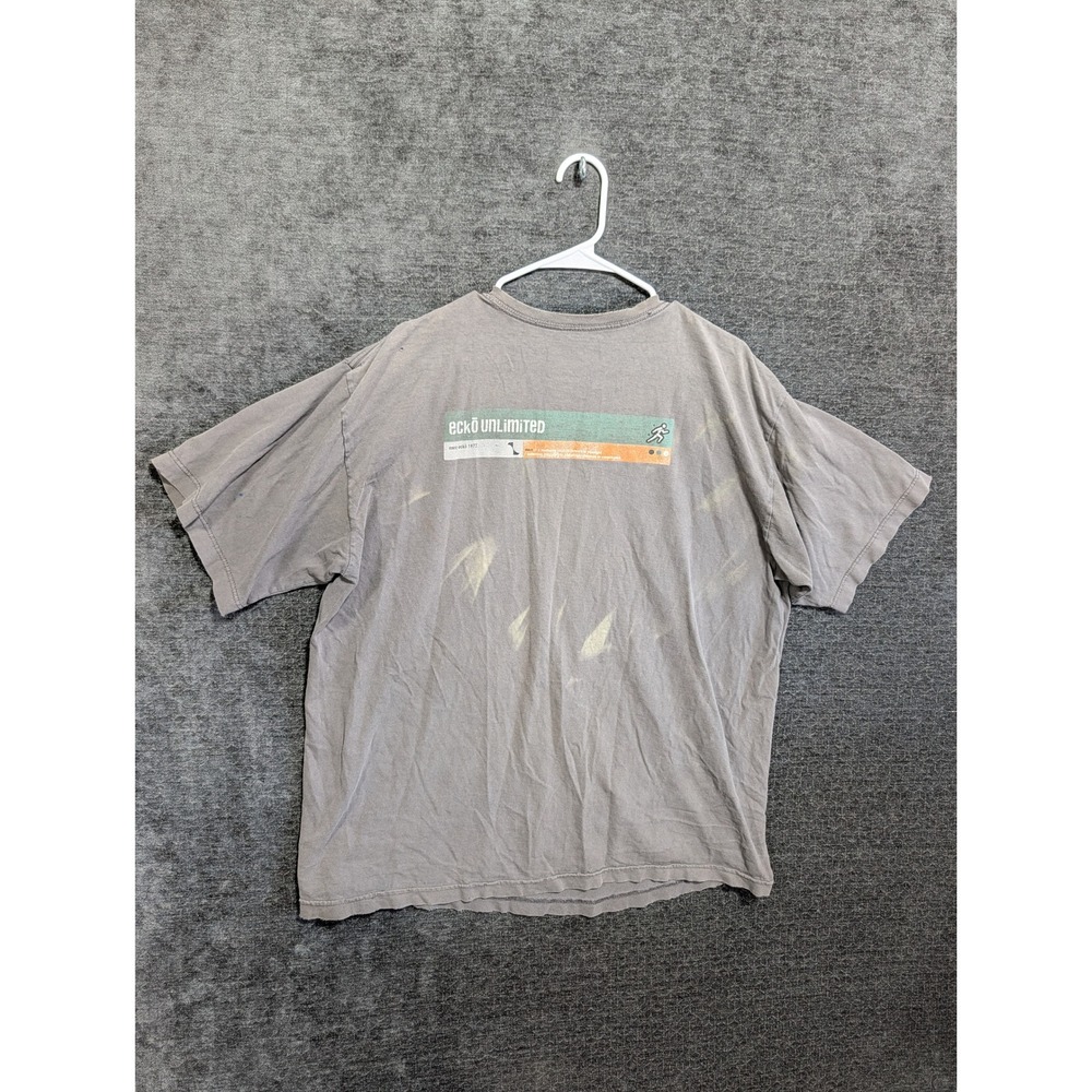 Vintage Ecko Unltd Marc Ecko 1972 Graphic T-Shirt Gray Distressed Streetwear L
